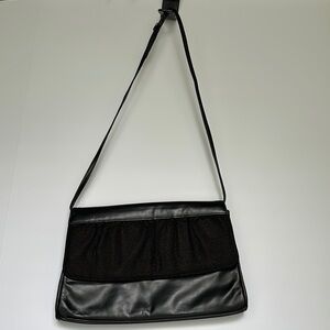 Hattie Carnegie Vintage Bag 12x8x1.5 Magnetic Snap Flap Closure Flaw